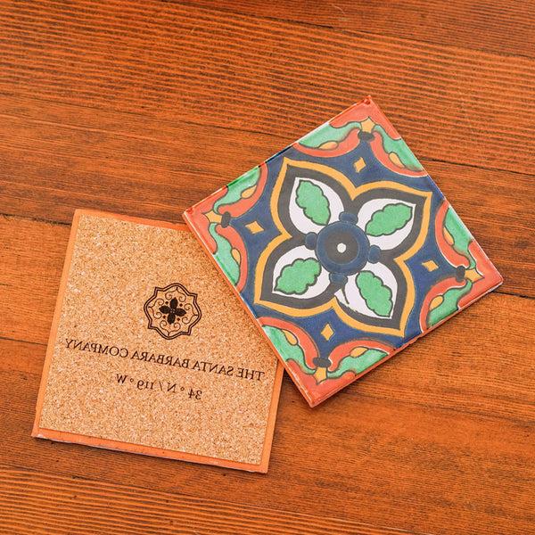 Amina Ceramic Tile Coasters Coasters & Trivets - Coasters & Trivets, The Santa Barbara Company - 1